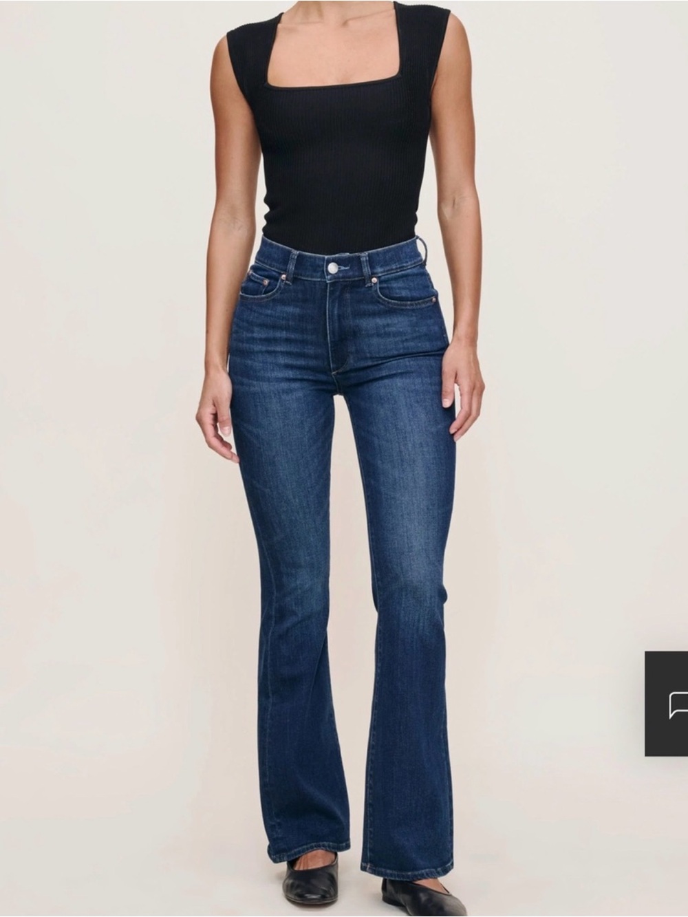 DL1961 Bridgette Boot Intersculpt High Rise Jeans 16W Designer Dark Denim